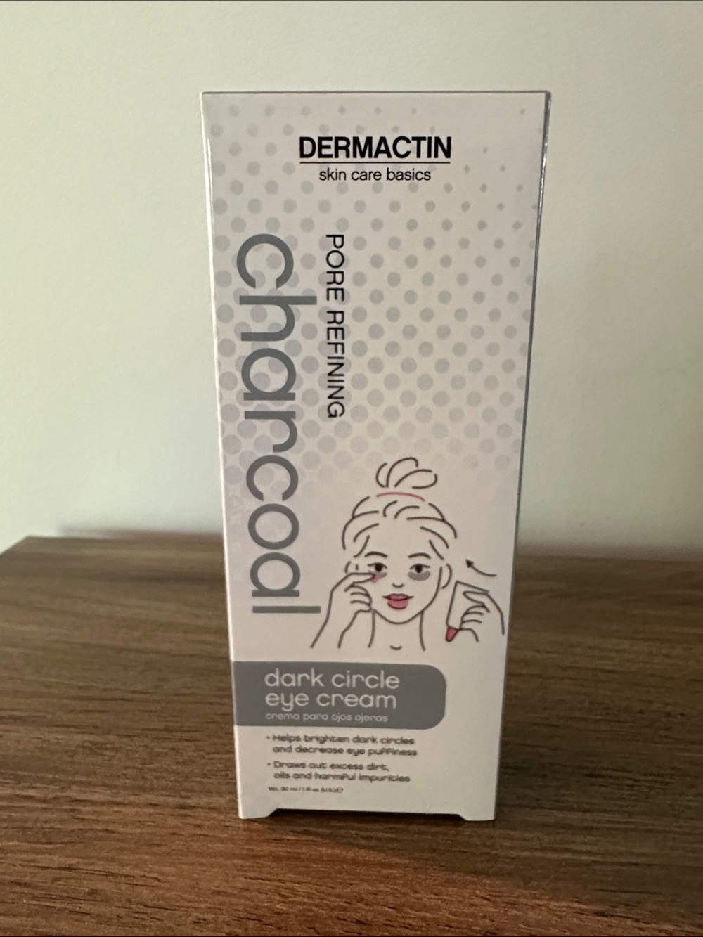 Dermactin Charcoal Dark Circle Eye Cream - White Set of 3